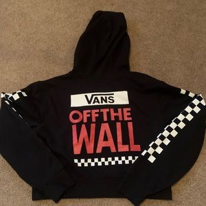 Vans cropped zip up hoodie